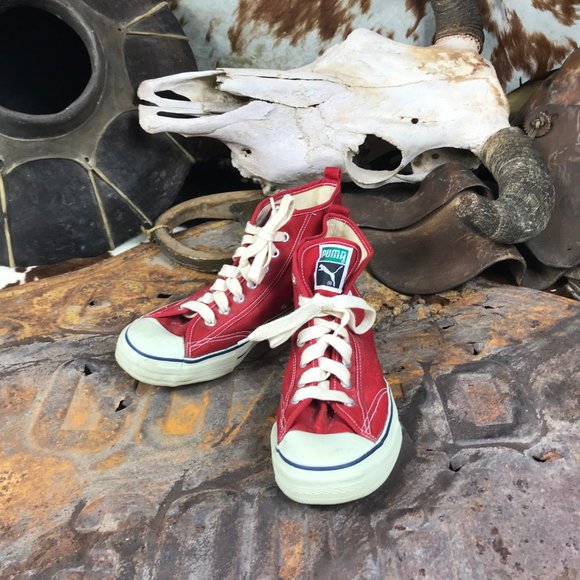 Puma Other - Puma Men's Red High Top Shoes Size 9